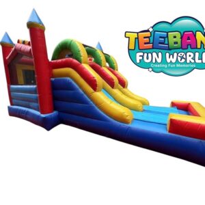 Double Drop Castle Inflatable Playground