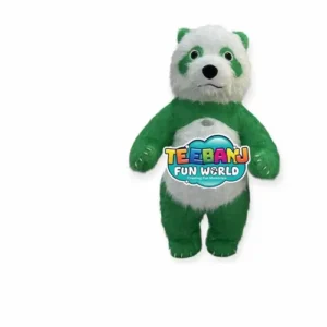 teebanj fun world Green Panda Mascot Suit