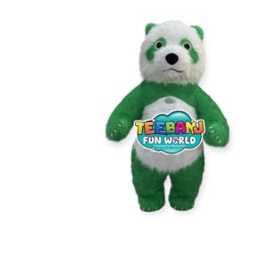 teebanj fun world Green Panda Mascot Suit